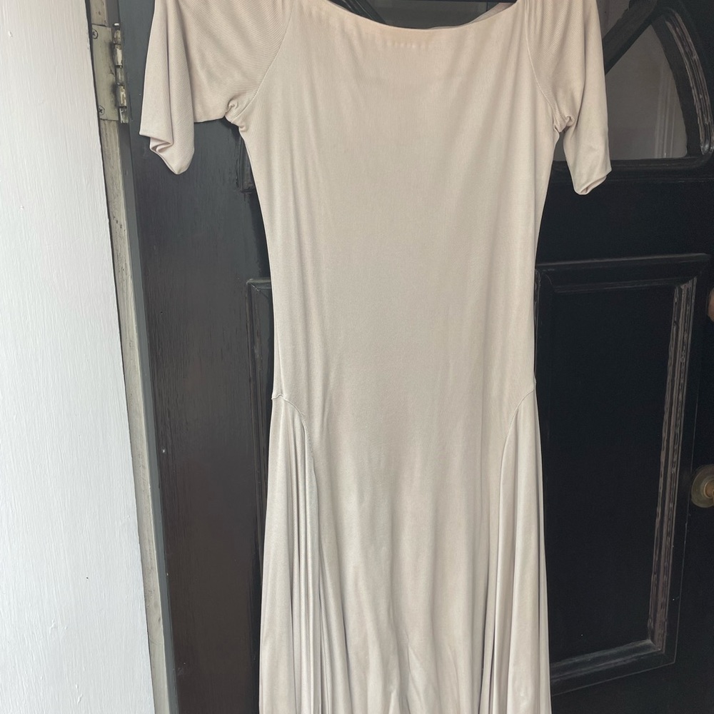 Light grey Ralph Lauren dress size L stretchy